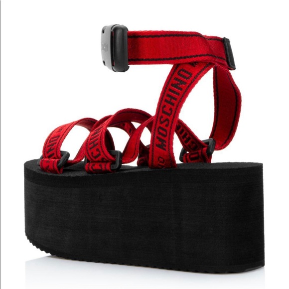 moschino platform sandals
